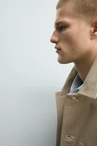 STRUCTURED TOPSTITCHING OVERSHIRT