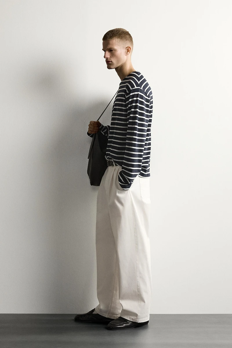 STRIPED JACQUARD T-SHIRT AARON LEVINE X ZARA