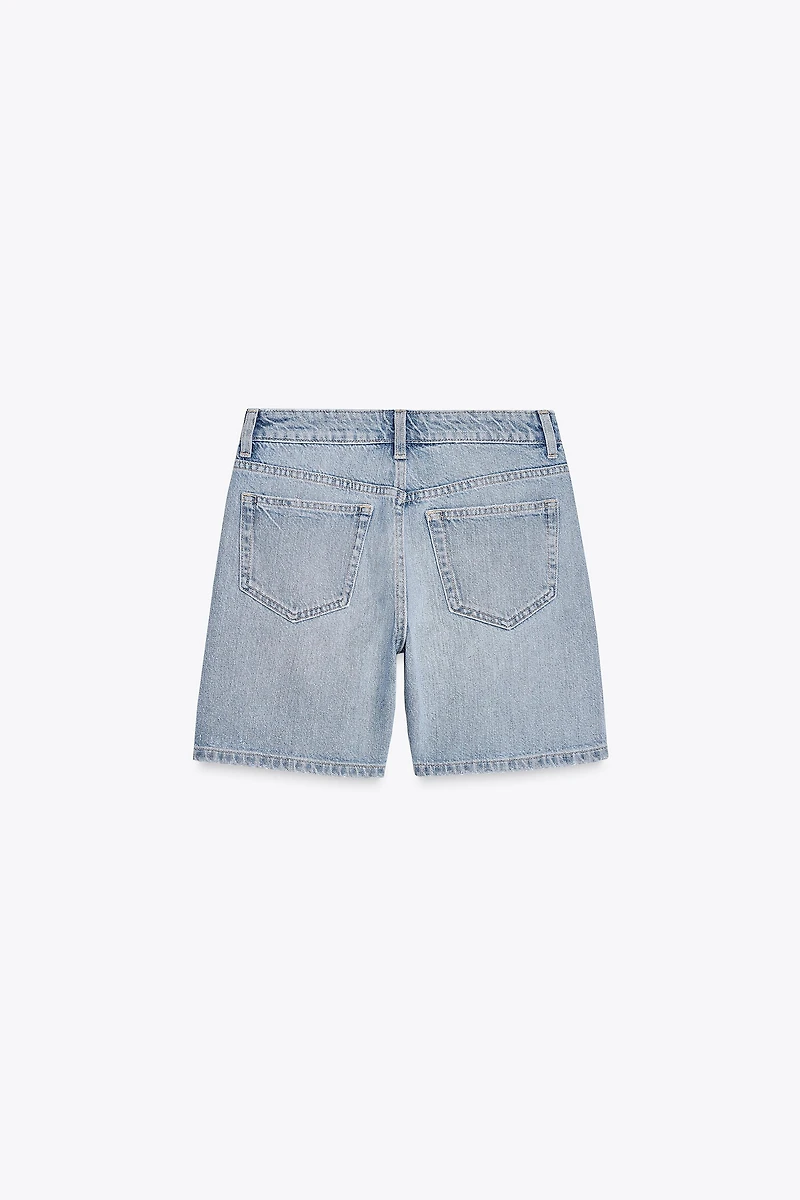 TRF MID-RISE DENIM SHORTS