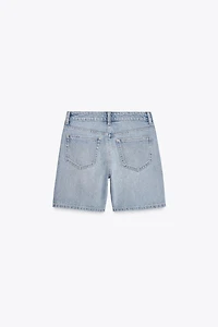 TRF MID-RISE DENIM SHORTS