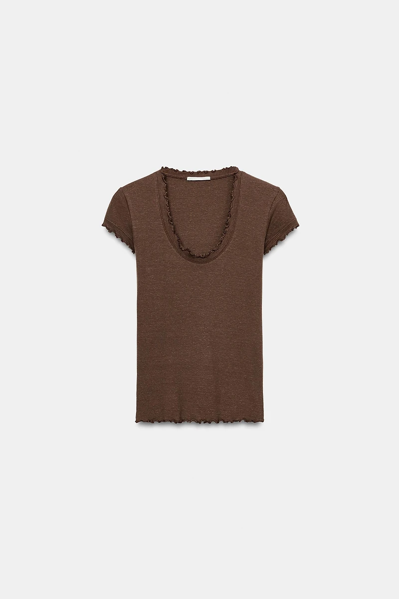 SHORT SLEEVE LINEN T-SHIRT