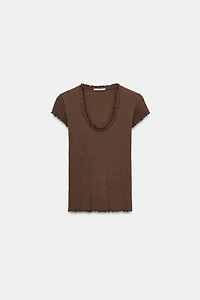 SHORT SLEEVE LINEN T-SHIRT