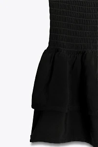 BERMUDA TAILLE HAUTE AVEC VOLANTS