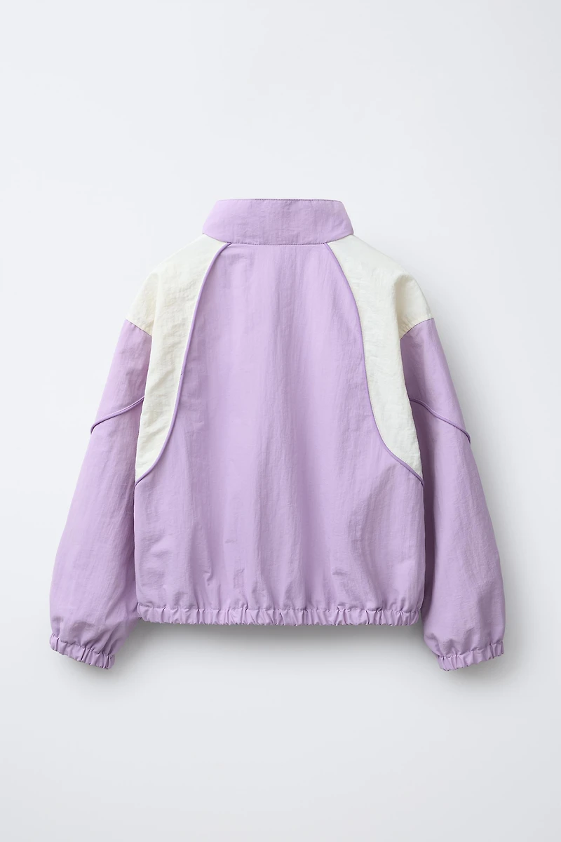 CONTRAST TRIM DETAIL RAINCOAT