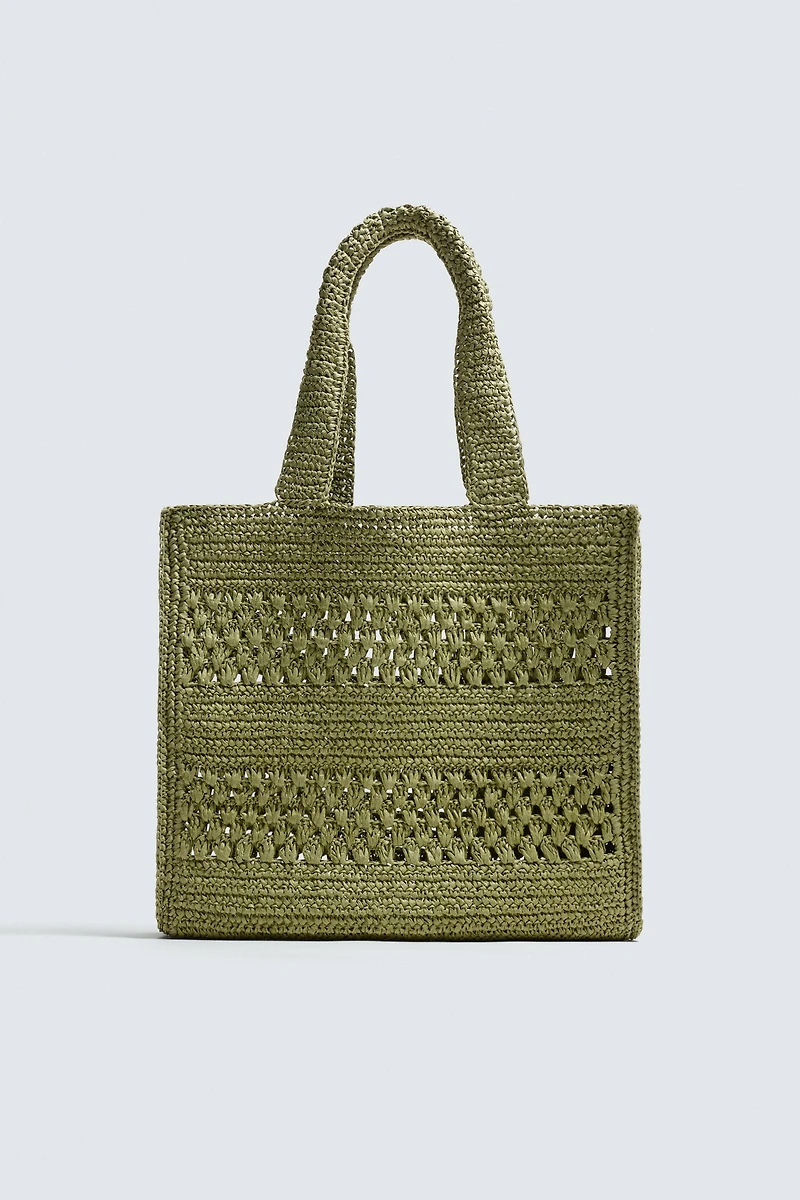 WOVEN SHOPPER BAG