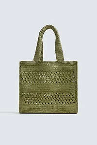 WOVEN SHOPPER BAG
