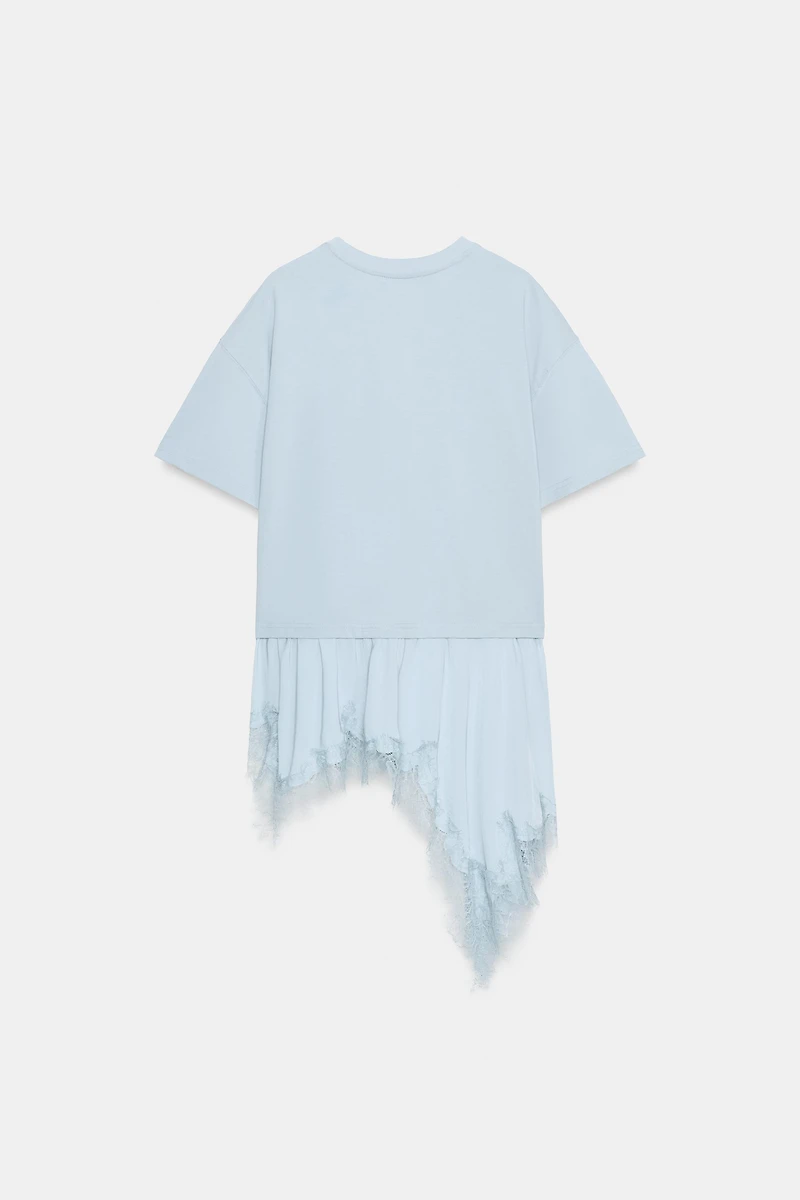 COMBINATION LACE T-SHIRT