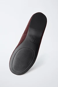 SUEDE T-BAR SHOES