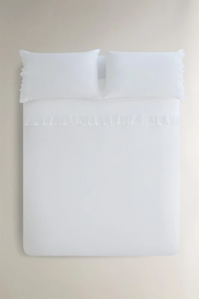 COTTON RUFFLE DUVET COVER