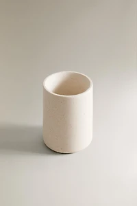 VERRE BROSSE À DENTS MARBRE BLANC