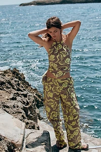 PANTALON IMPRIMÉ À OUVERTURES