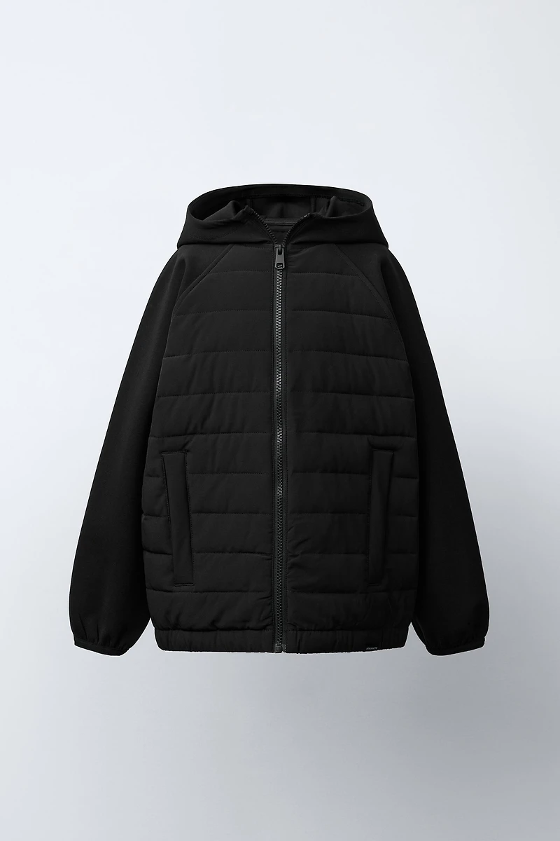 VESTE ULTRALÉGÈRE COMBINÉE EFFET NÉOPRÈNE