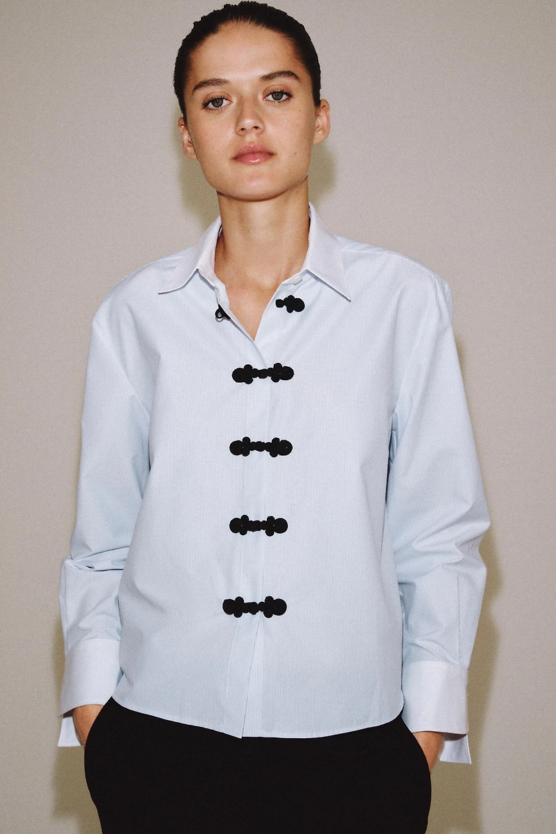 CONTRAST FIREMAN CLASP SHIRT ZW COLLECTION