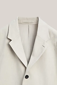 100% linen suit blazer with pocket details - LIMITED EDITION