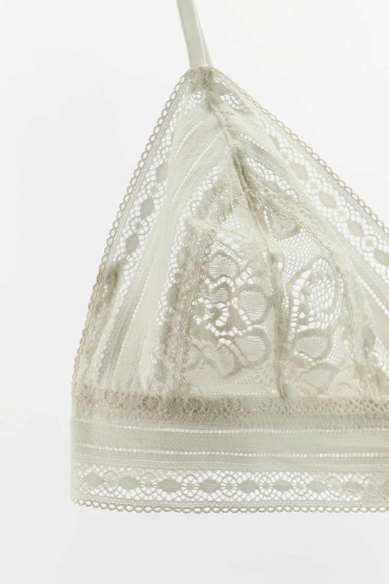 LACE TRIANGLE BRALETTE