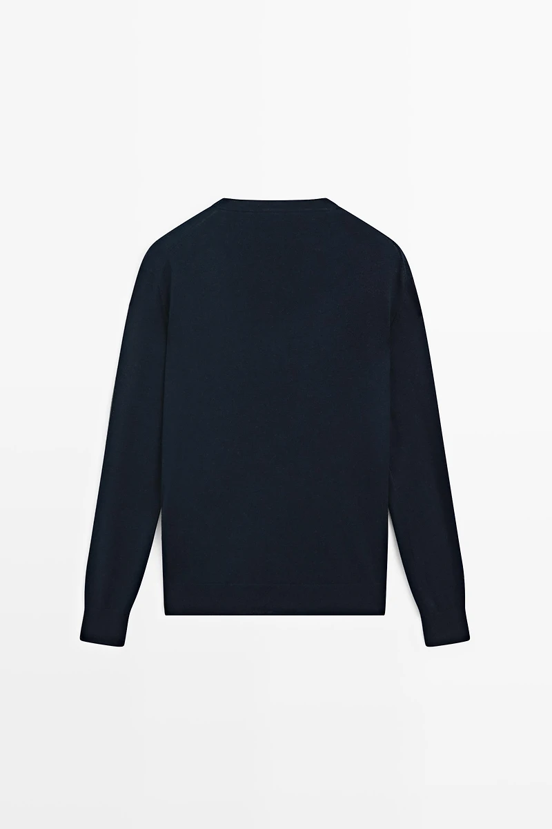 Pull en maille col V