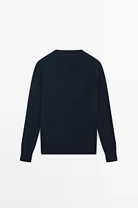 Pull en maille col V
