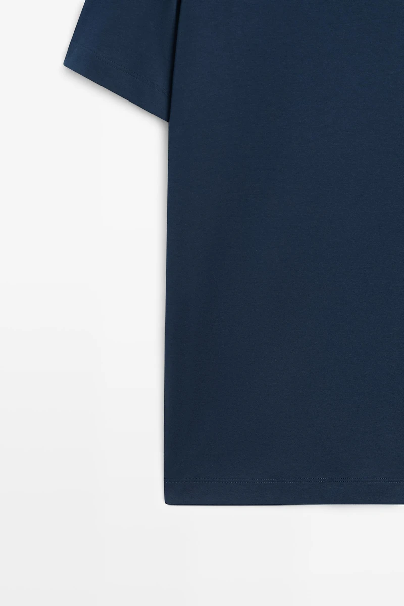 100% cotton V-neck knit polo