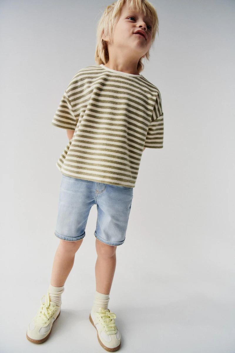 REGULAR DENIM SHORTS