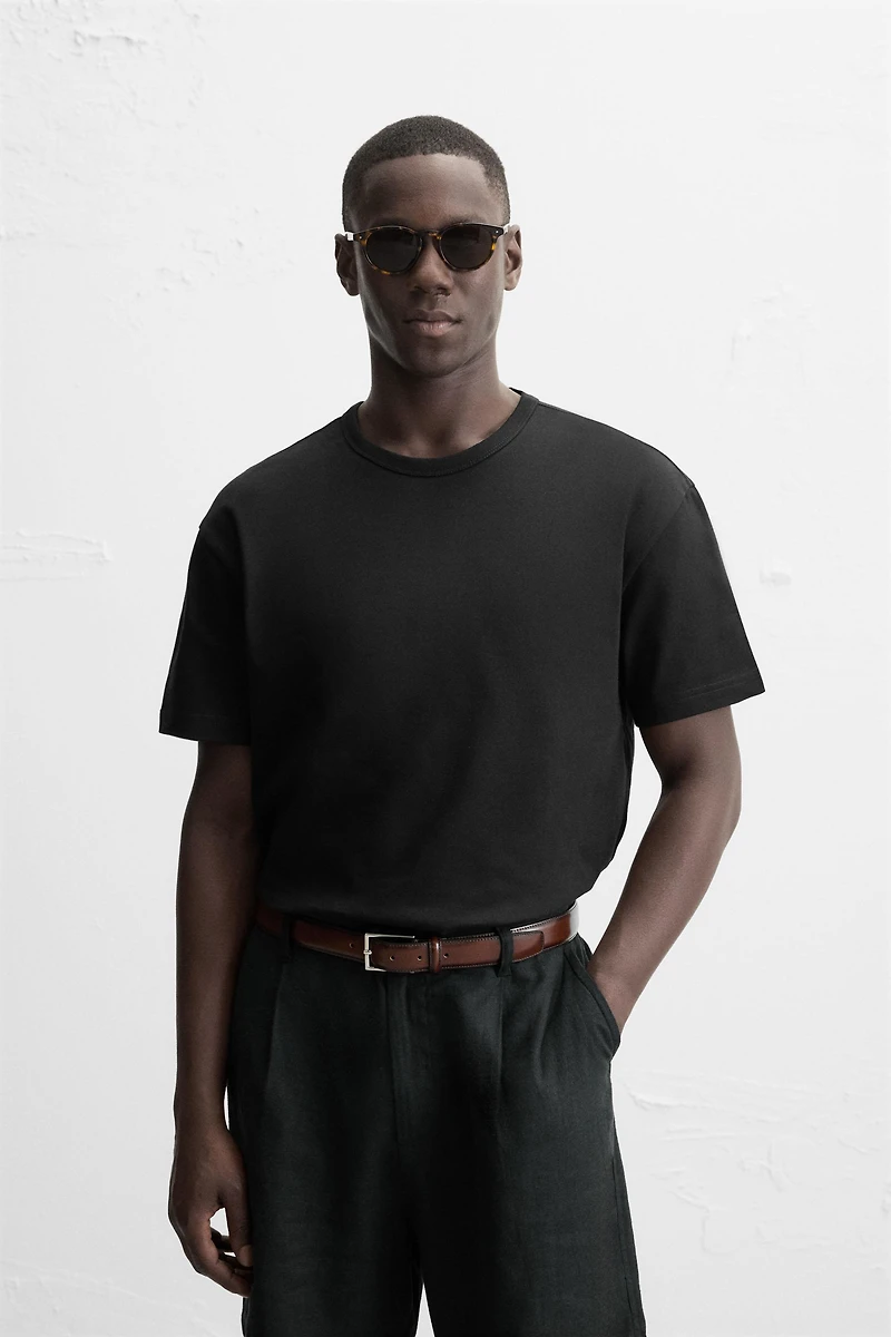HEAVYWEIGHT BASIC RIBBED T-SHIRT
