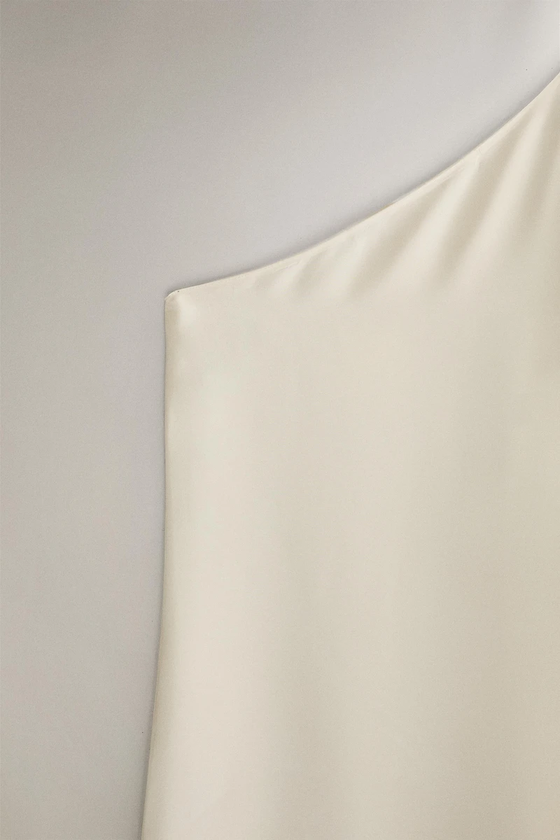 SATEEN ASYMMETRIC CAPE