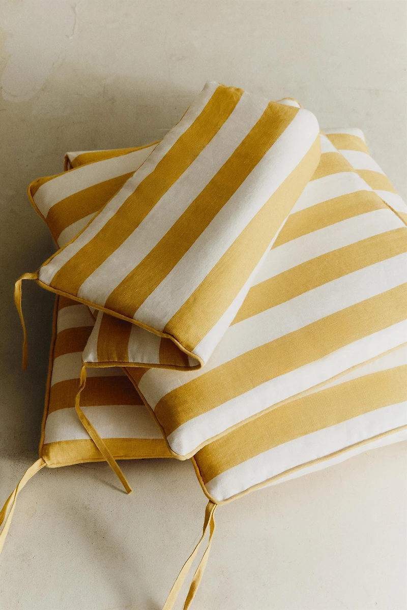 STRIPED BENCH BACK CUSHION