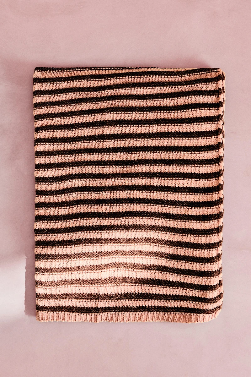 PLAID ENFANT CHENILLE RAYURES
