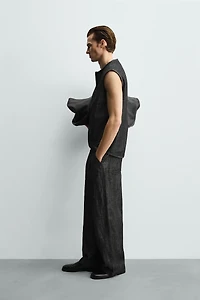 COTTON - LINEN TANK SHIRT