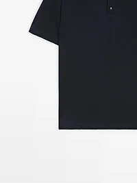 Short-sleeved polo shirt, 100% cotton