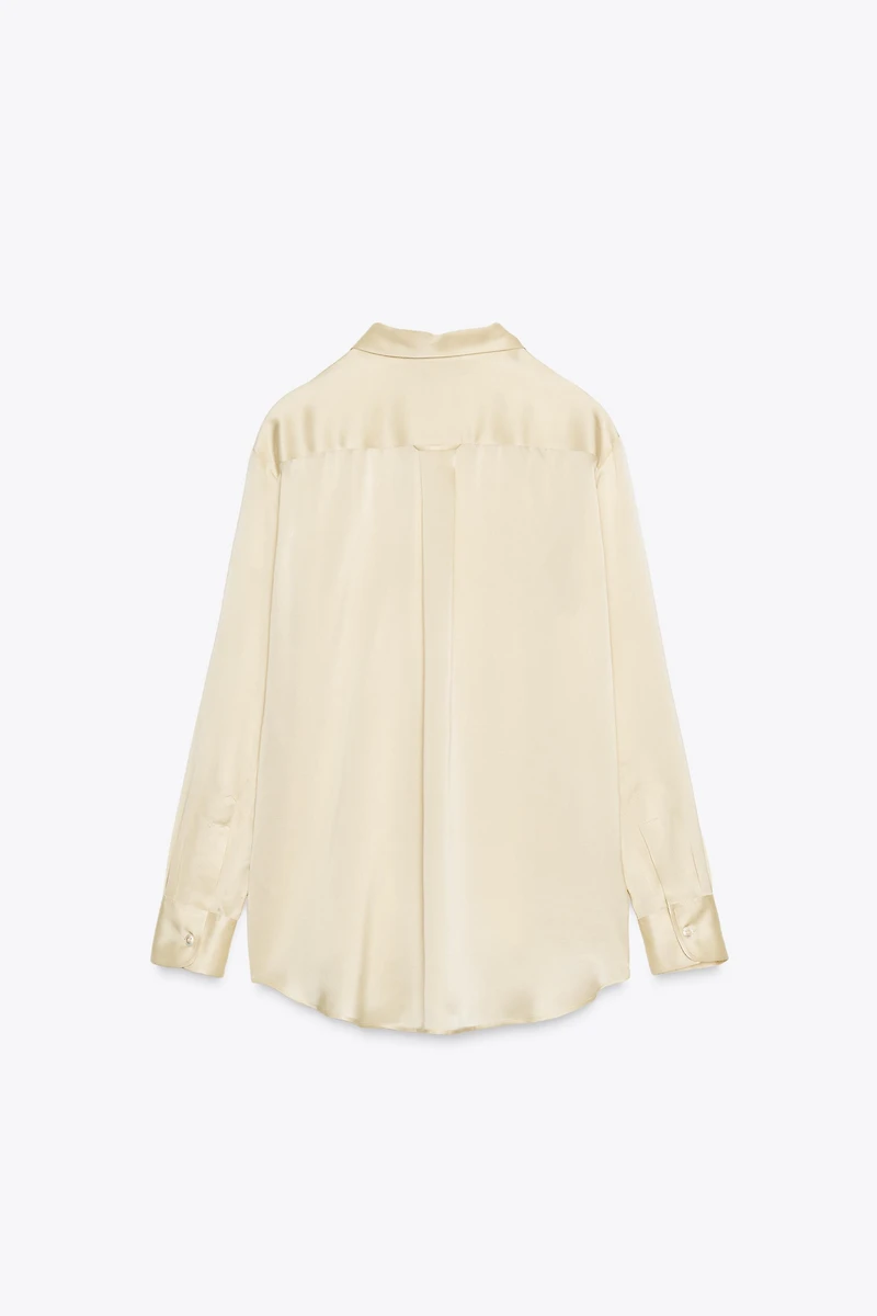 CHEMISE EN SOIE 100 % À POCHE ZW COLLECTION