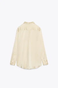 CHEMISE EN SOIE 100 % À POCHE ZW COLLECTION
