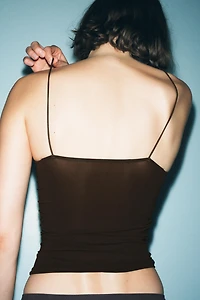 GATHERED NECK STOCKING TOP