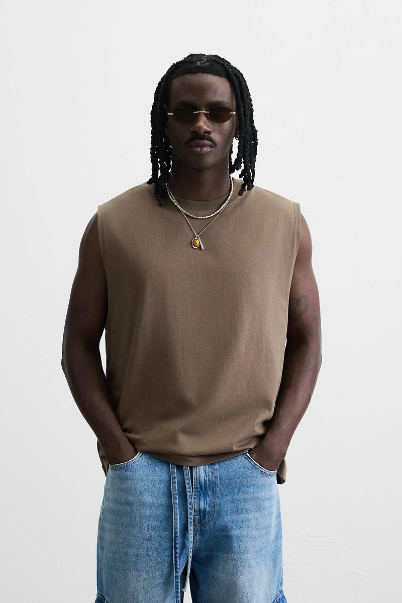 RELAXED FIT TANK T-SHIRT