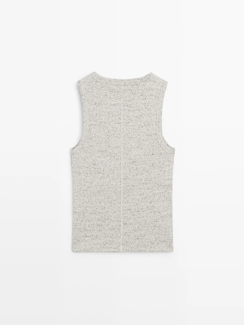Débardeur en coton mélangé