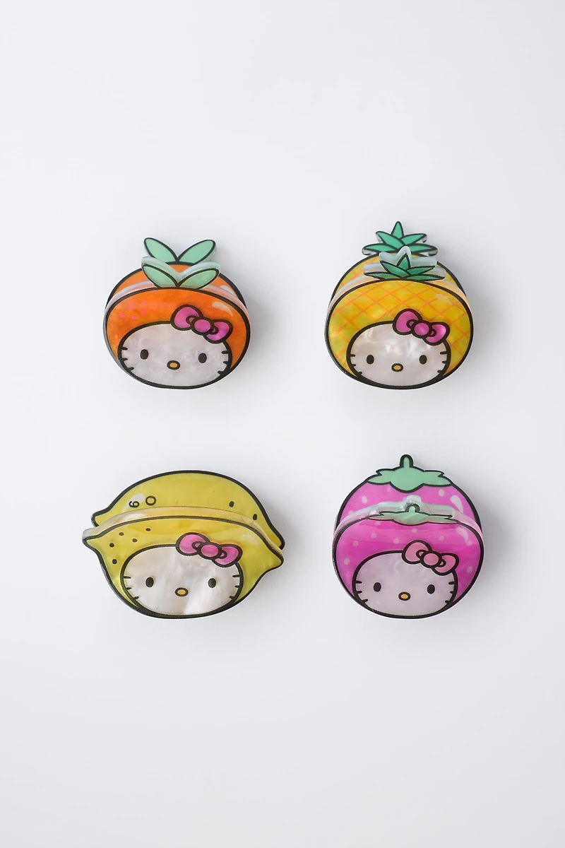 PACK OF FOUR HELLO KITTY © SANRIO FRUIT HAIR CLIPS