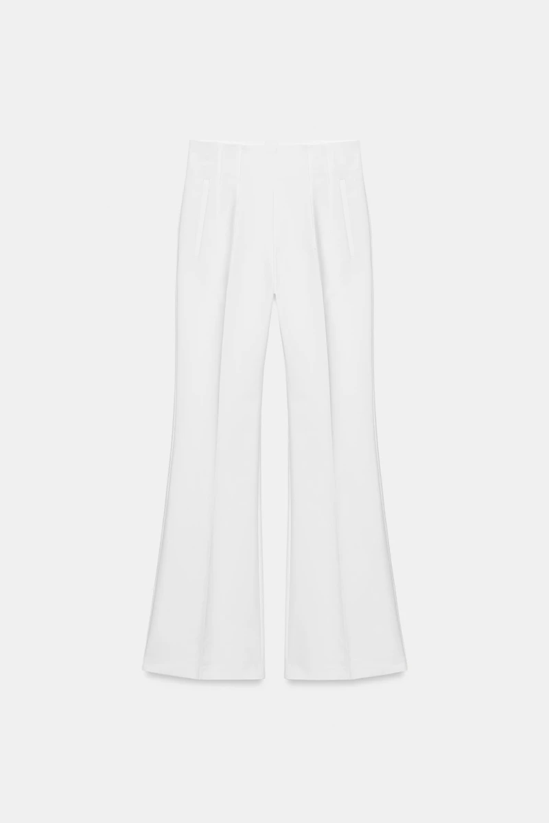 HIGH-WAISTED PANTS WITH BACK ZIP