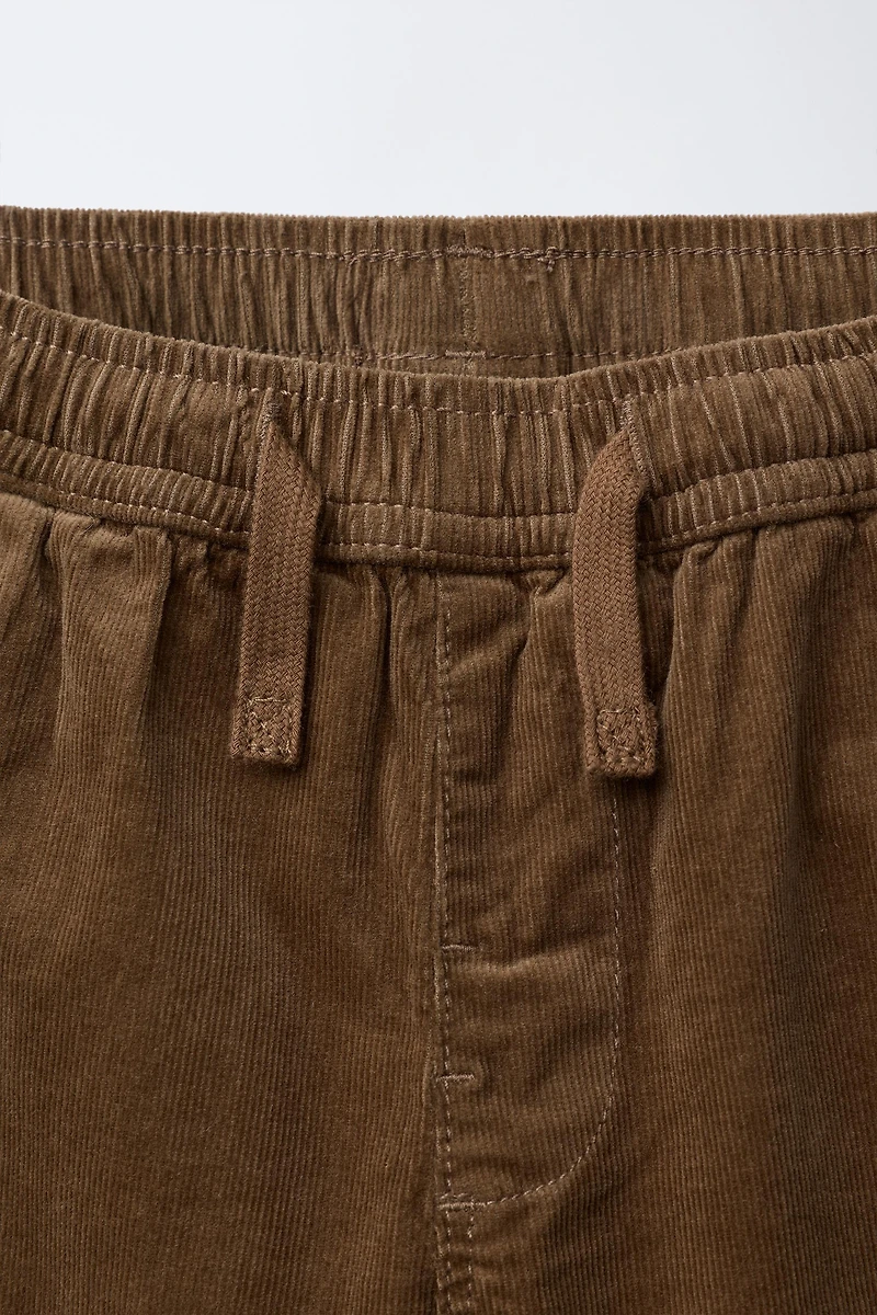 LINED FINE-WALED CORDUROY PANTS