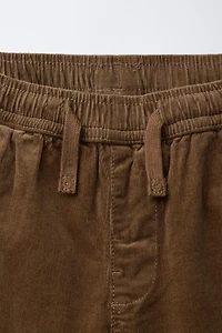 LINED FINE-WALED CORDUROY PANTS