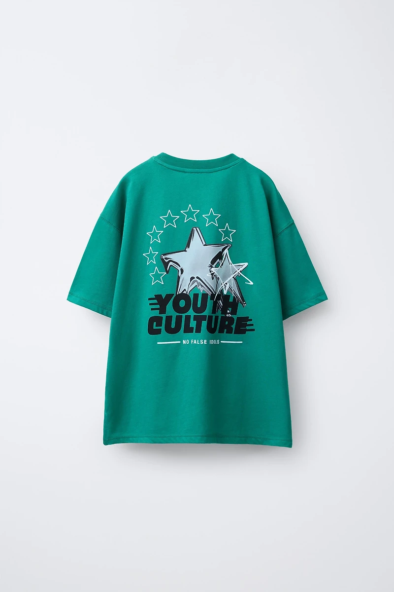 RAISED PRINT T-SHIRT