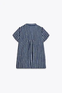 CHEMISE À RAYURES AVEC LIN