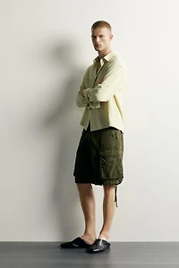 RELAXED-FIT STRIPED FLUID SHIRT