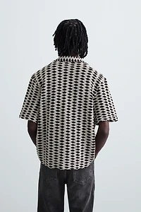 CONTRAST JACQUARD SHIRT
