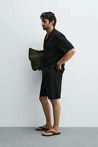 GEOMETRIC JACQUARD REGULAR FIT SHORTS