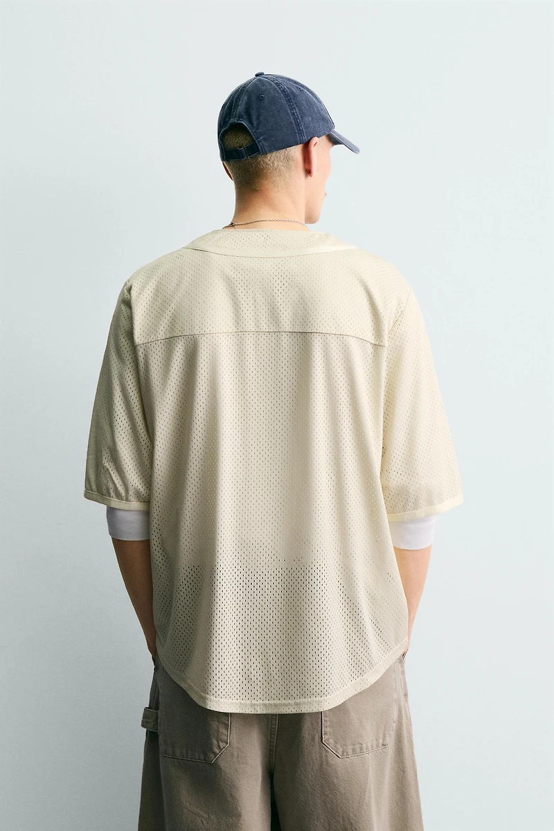 EMBROIDERED TEXTURED SHIRT