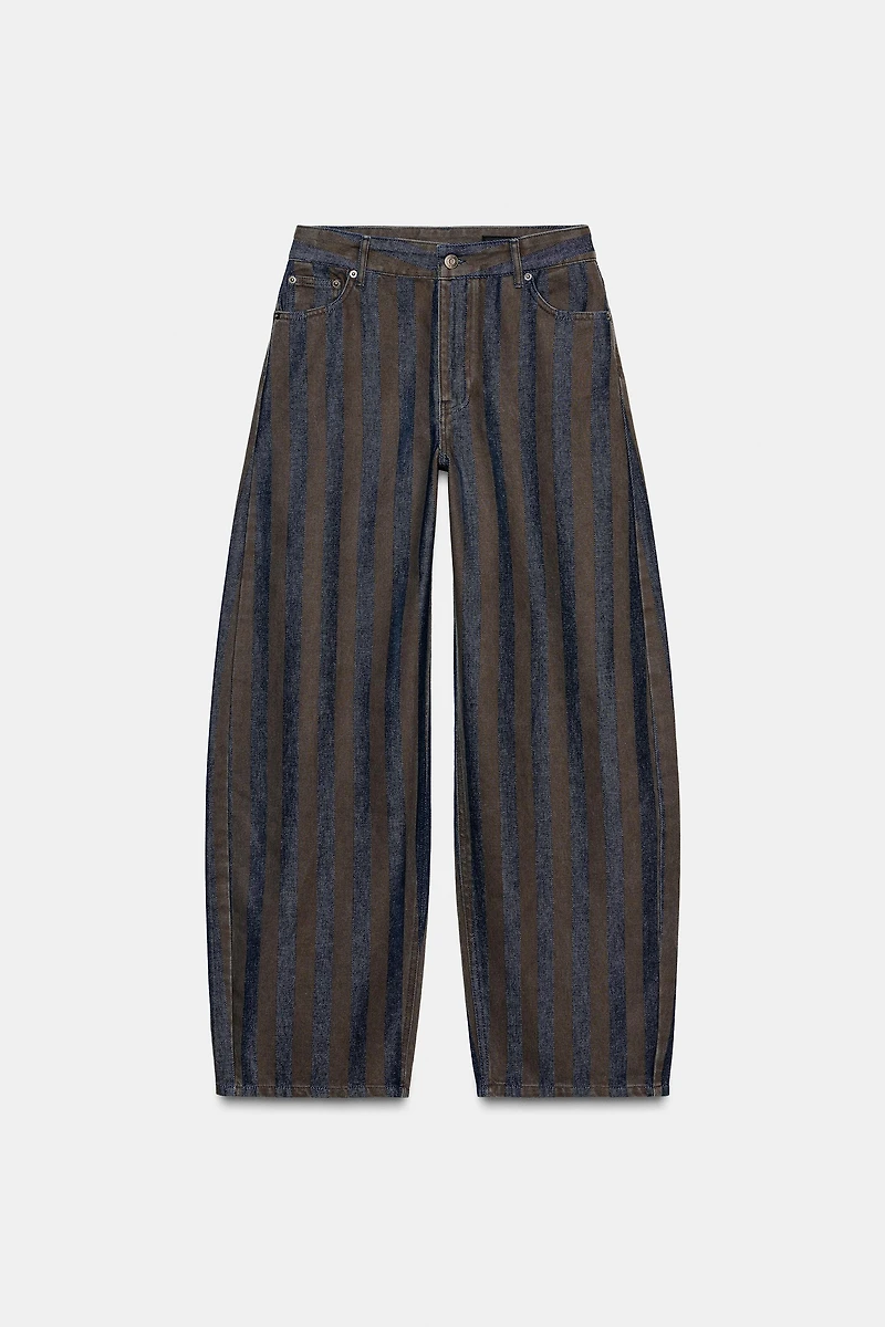 ZW COLLECTION MID-RISE BARREL LEG JEANS