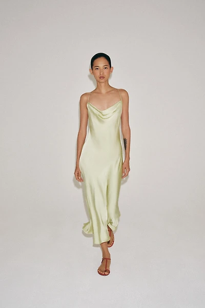 SATIN SLIP DRESS ZW COLLECTION