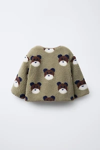 VESTE EFFET MOUTON OURS