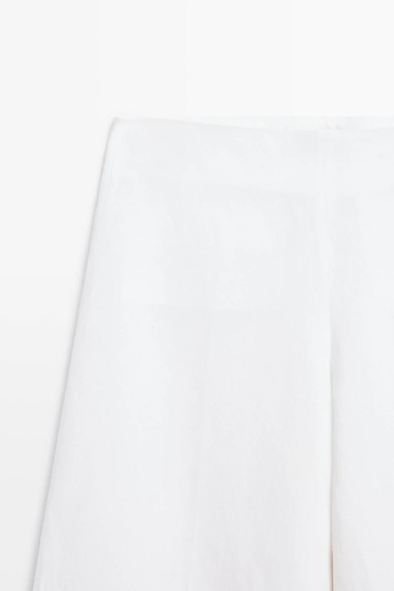 Pantalon fluide total look en lin
