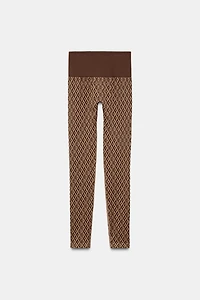 THERMAL JACQUARD SEAMLESS THERMOLITE® CORE SKI COLLECTION LEGGINGS