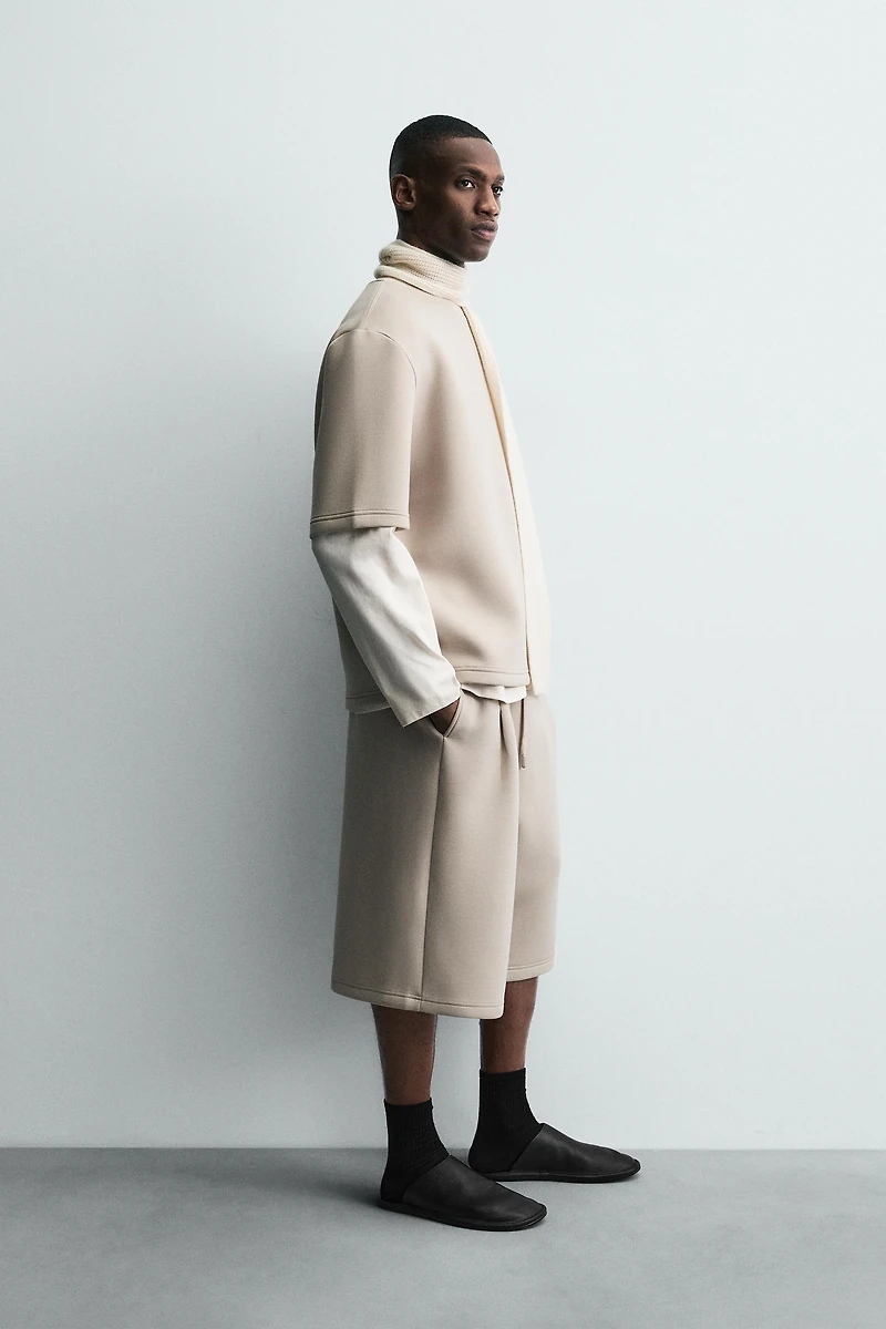 SWEAT EFFET NÉOPRÈNE CLOU